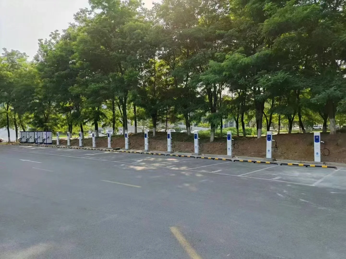 林荫停车区充电设施
